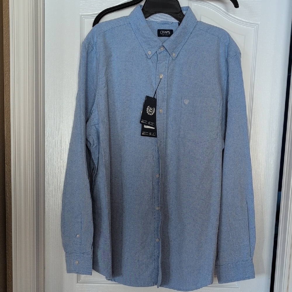NWT CHAPS Blue Men's Shirt XXL